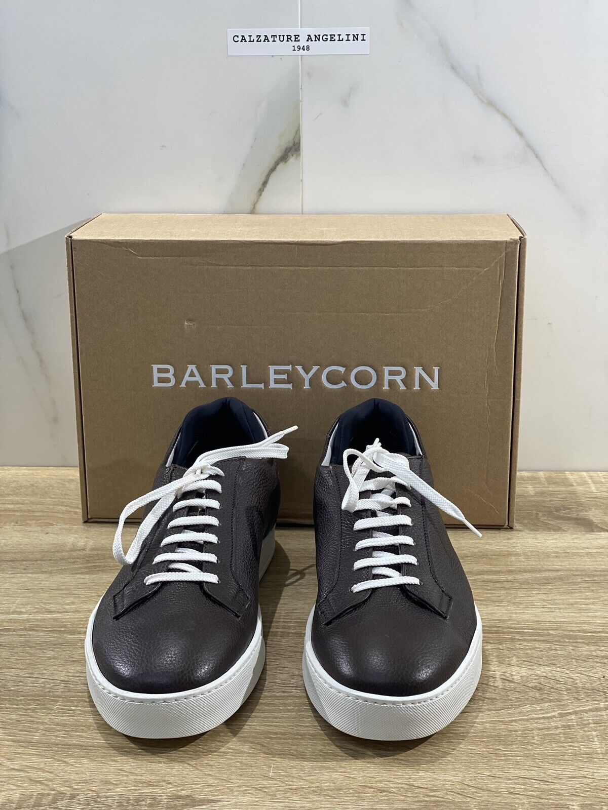 Barleycorn Sneaker Uomo Lord In Pelle Marrone Casual Men Shoes 46