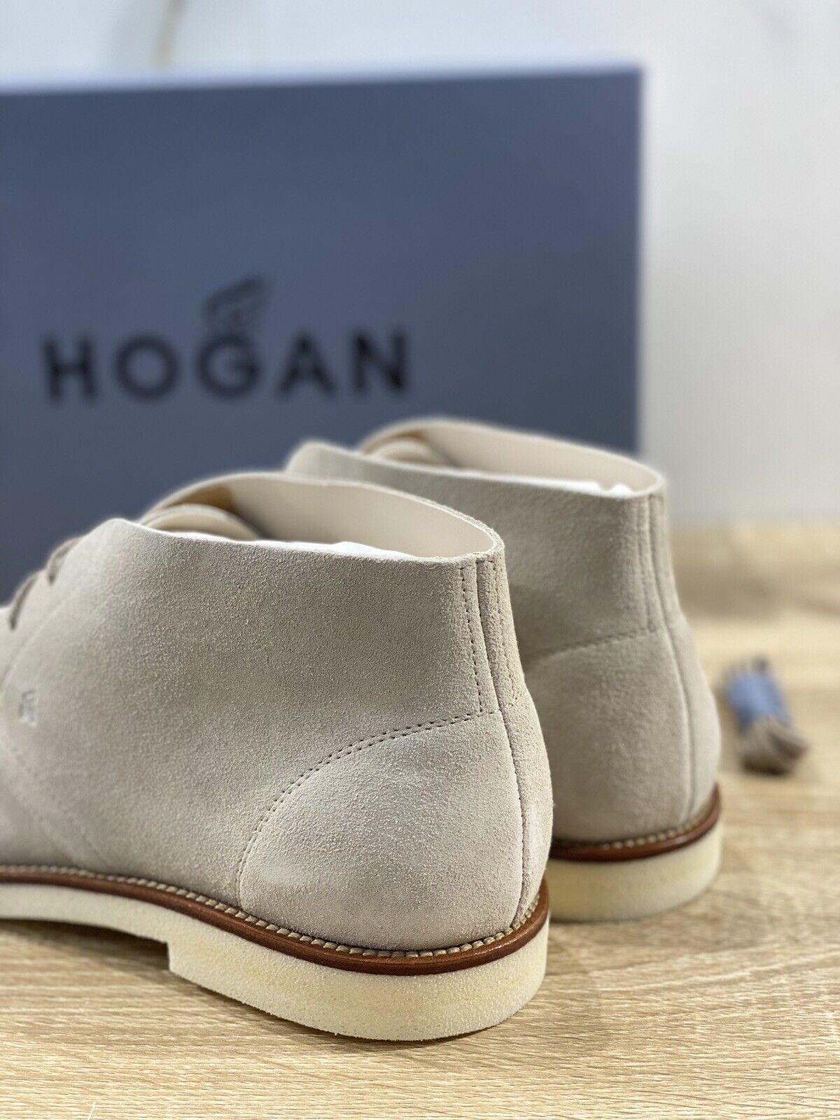 Hogan Polacchino uomo business casual suede naturale hogan men shoe 43
