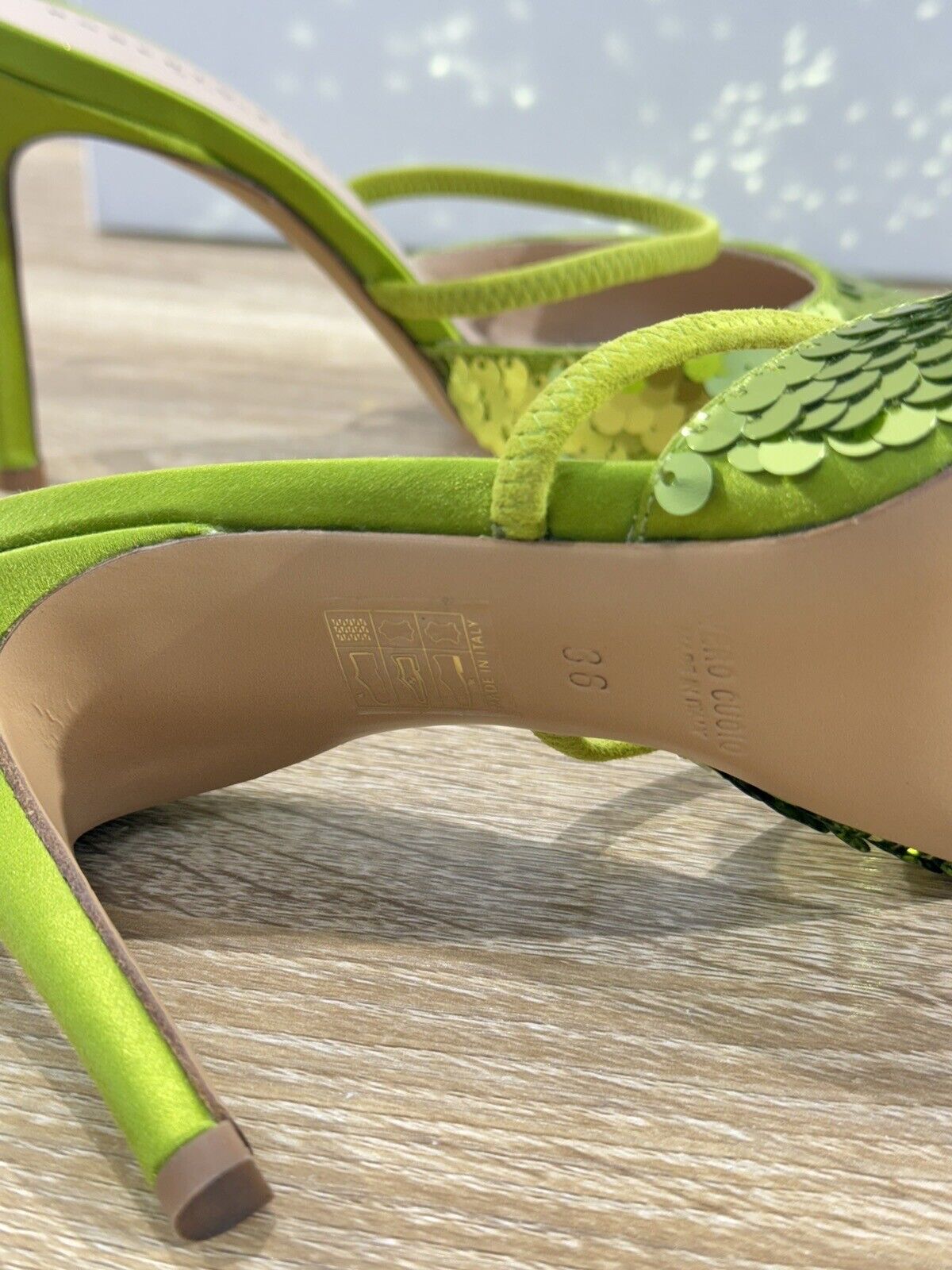 Roberto Festa Milano Scarpa Donna Podik  Raso Verde   Luxury Shoes 36