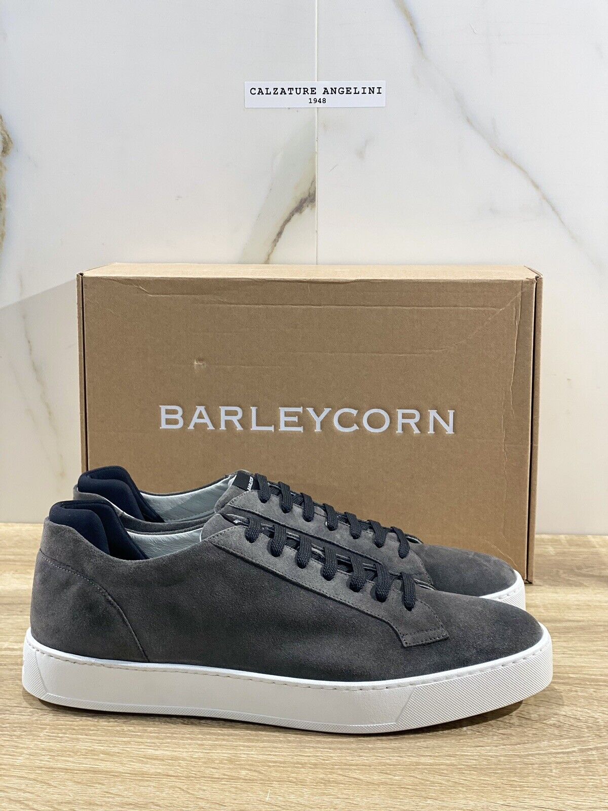 Barleycorn Sneaker Uomo Lord In Suede Grey Casual Men Shoes 45