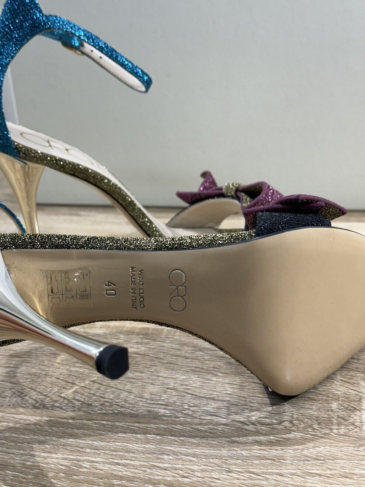 Oro Milano Sandalo Donna Pizzo Chic Multi Luxury Sandal Woman 40