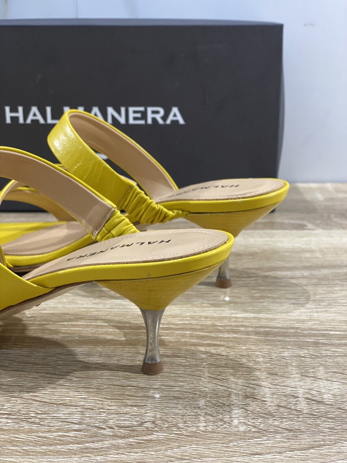 Halmanera Sandalo donna in pelle Giallo Zara 02 luxury sandal 40