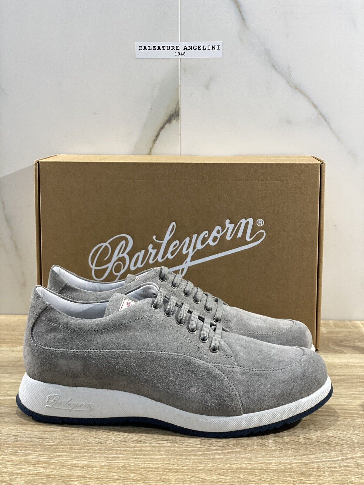Barleycorn Sneaker Uomo New Classic Suede Grey Extralight Casual Men Shoes 47