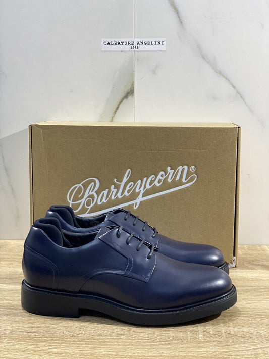 Barleycorn Scarpa Uomo Derby Sleek Pelle Blu Extralight Casual Men Shoes 39