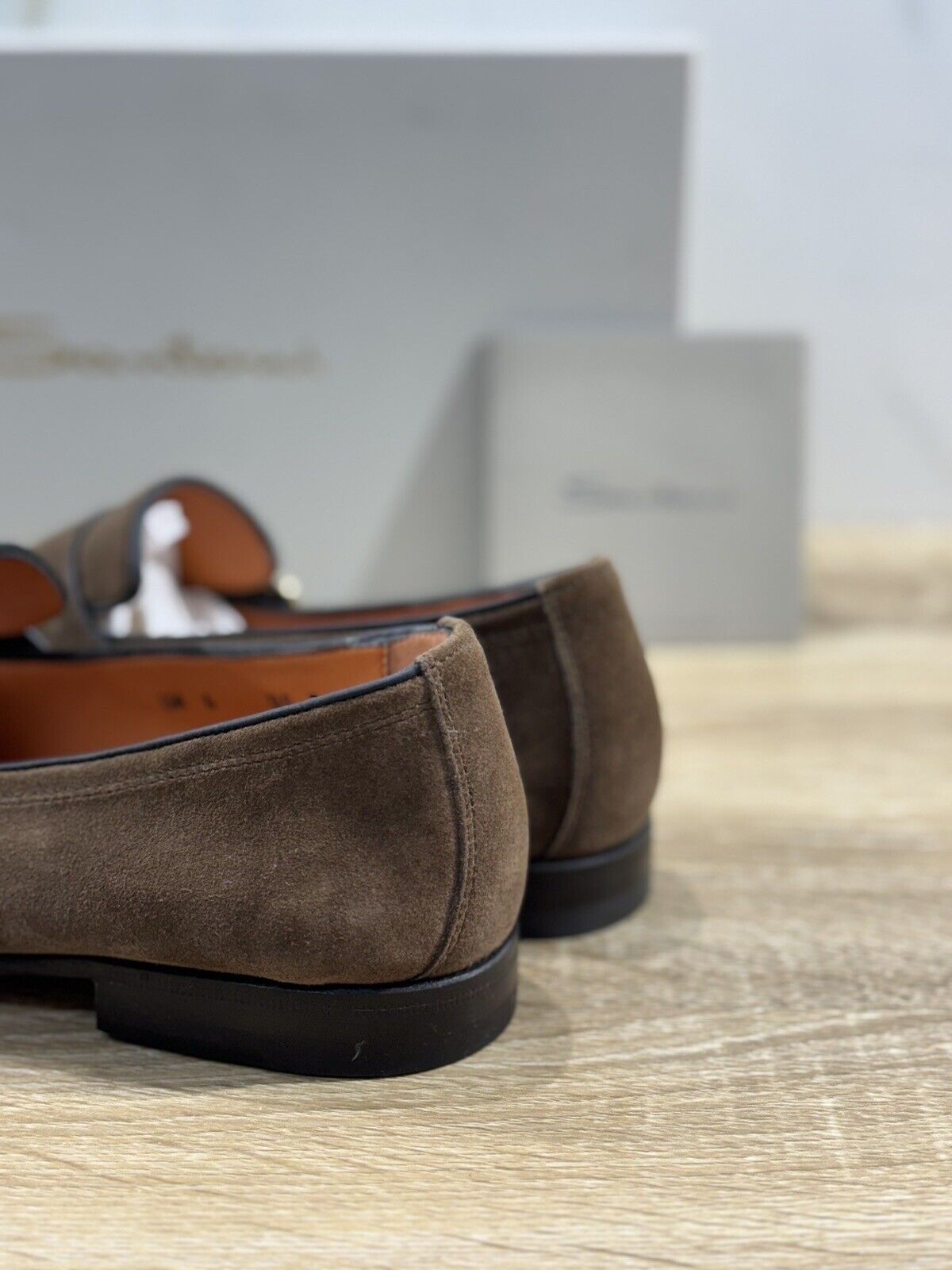 Santoni Mocassino   Uomo Double Buckle Suede    Luxury Men Santoni   42