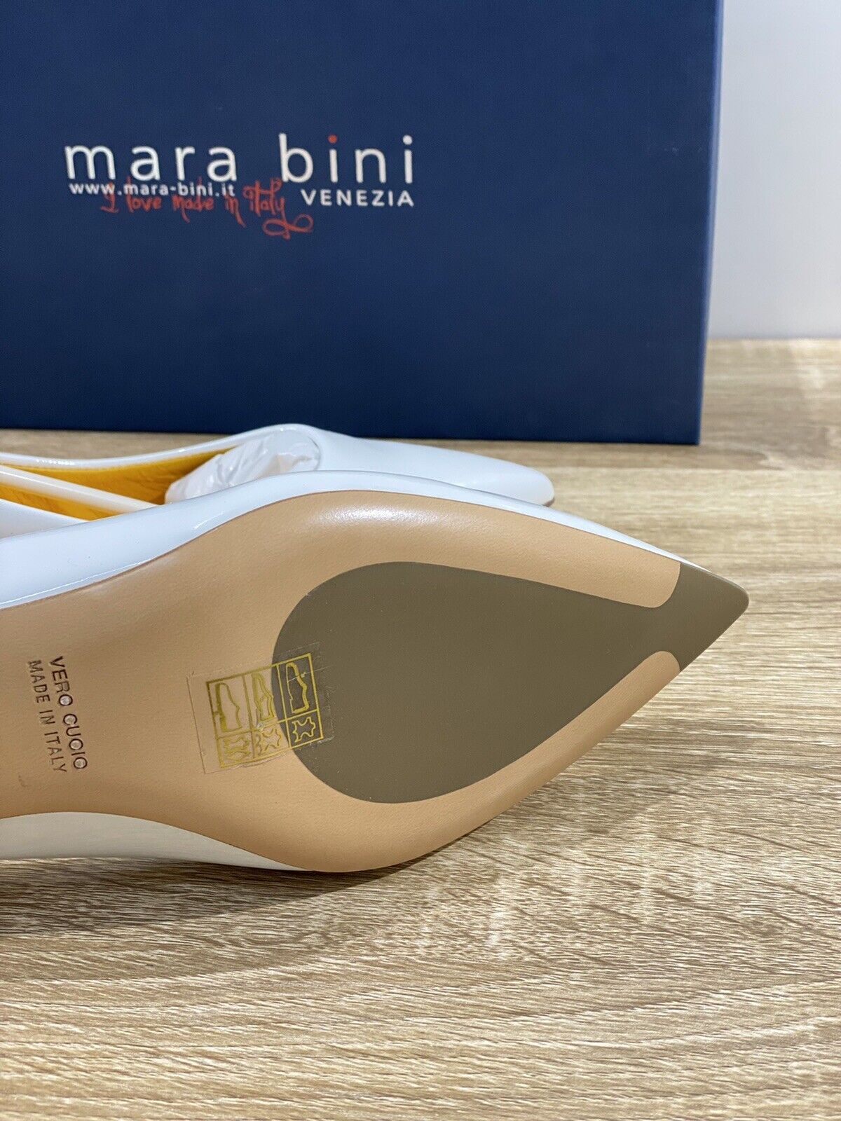 Mara Bini Decolte’ Donna L820 In Naplak Bianco Luxury Handamde In Italy 36.5