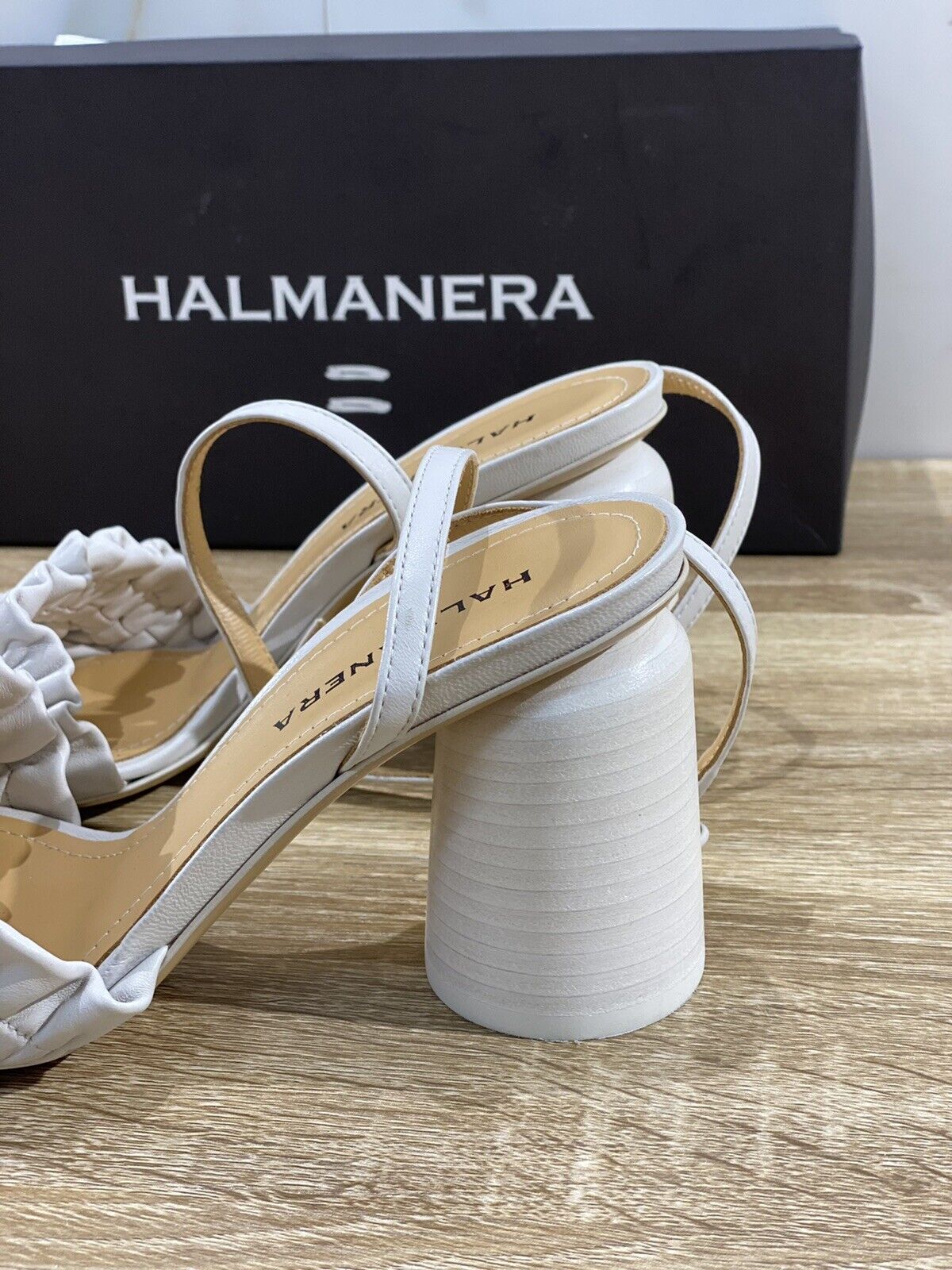 Halmanera Sandalo donna in pelle Ghiaccio   luxury sandal 36
