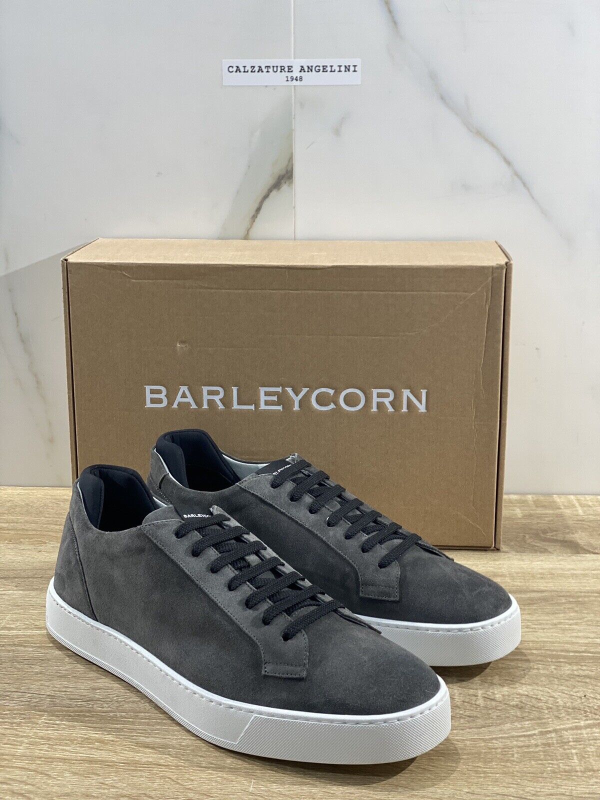 Barleycorn Sneaker Uomo Lord In Suede Grey Casual Men Shoes 45