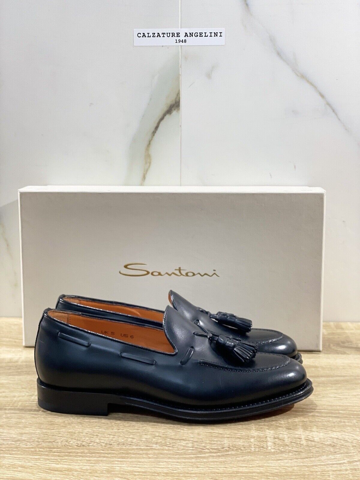 Santoni Scarpa Uomo Mocassino Nappine In Pelle Nero Luxury Men Santoni Shoes 39