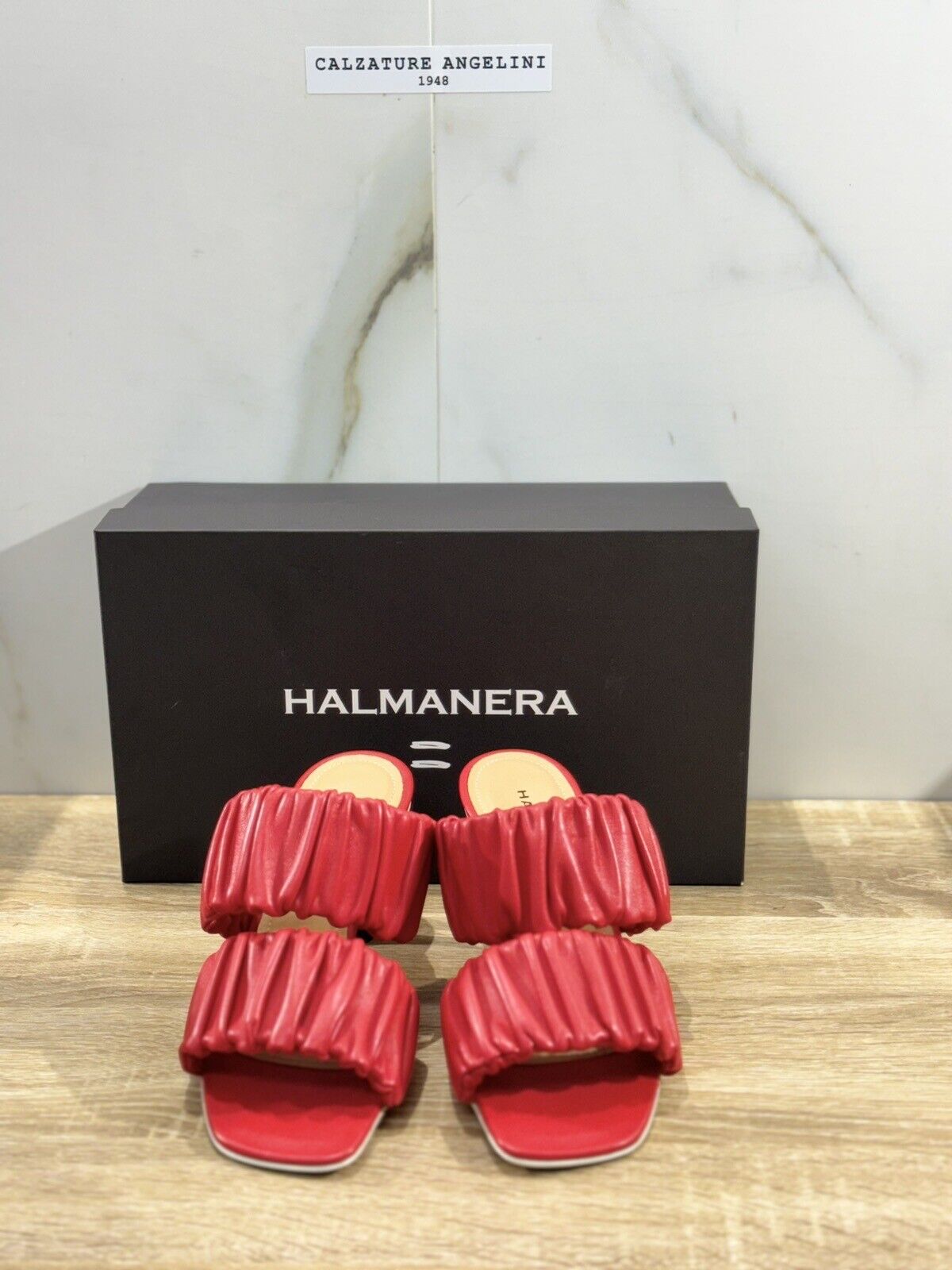 Halmanera Sandalo donna in pelle Rosso luxury sandal 36